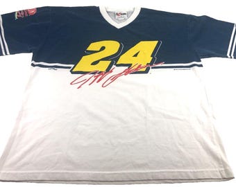 Camiseta Nutmeg Nascar Jeff Gordon para hombre, talla XL, Dupont Refinish Racing USA, vintage, bonita