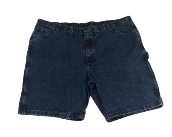 Wrangler Herr 48 Mörktvättad Denim Carpenter Shorts Avslappnade Utility Stora Och Tall