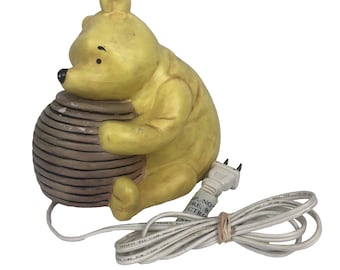 Vintage Charpente Classic Winnie de Poeh Nachtlampje Lamp Honey Pot Disney