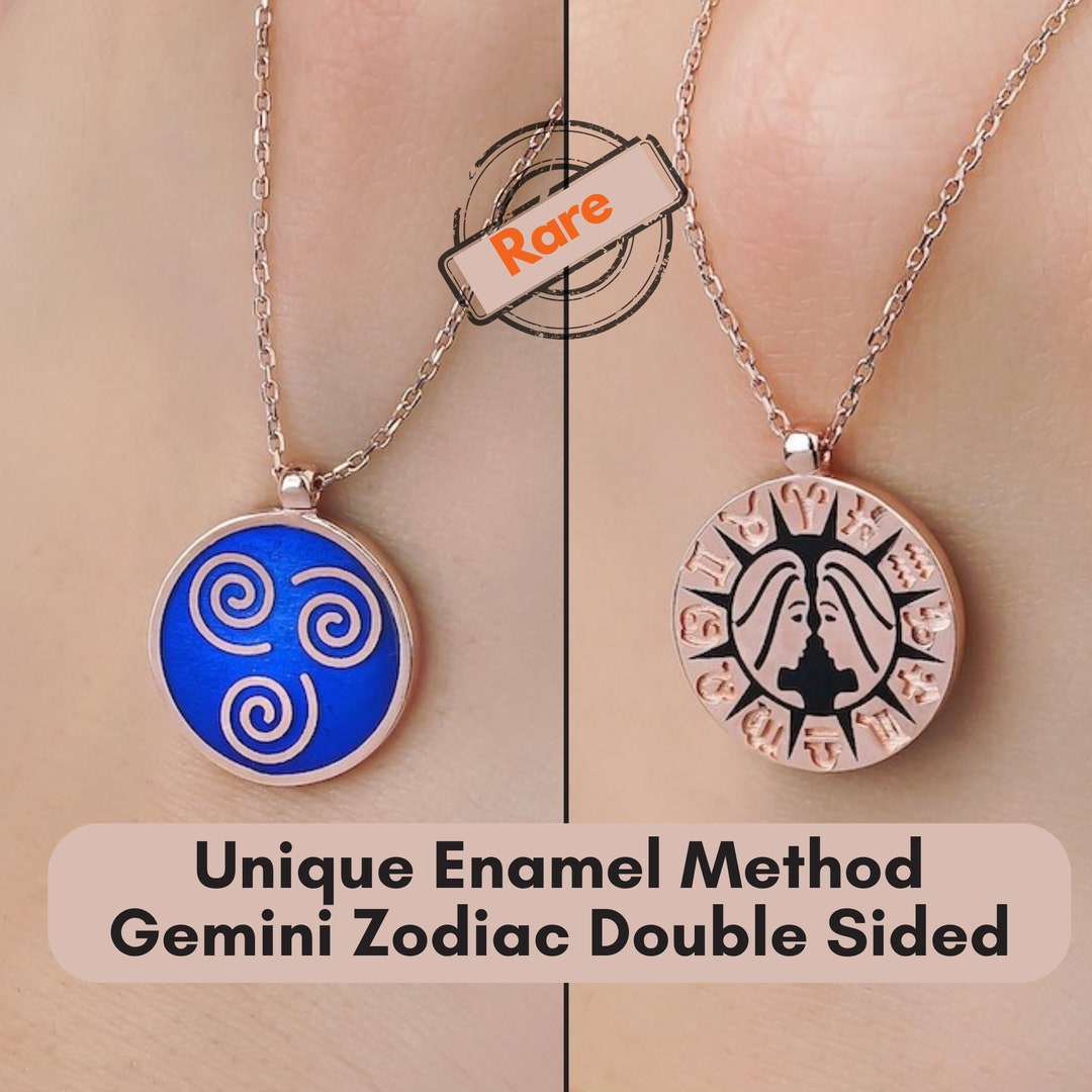 Gemini Necklace Silver, Gemini Necklace, Zodiac Gemini, Gemini Gift