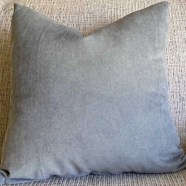 Dusty Blue Pillow Cover with Zipper || Spring pillow cover || 16x16 18x18 20x20 12x20 ||