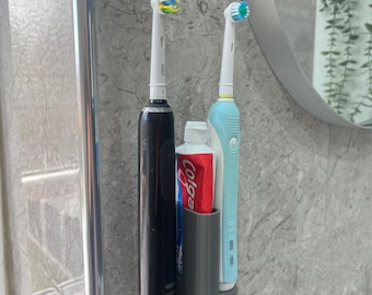 Väggmonterad elektrisk tandborstehållare: Minimalistisk badrumsorganisatör