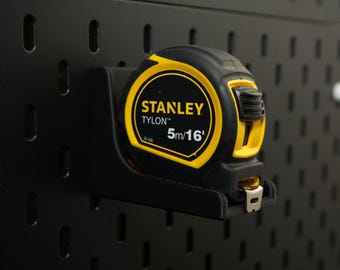 Maßband Halter für IKEA Skadis/Standard 1/4" Pegboard. Werkzeugaufbewahrung & Werkstatt Organisation