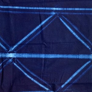 Robe Indigo Longue Bleu Adire Tye And Dye image 8