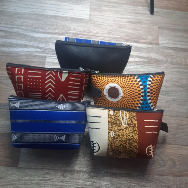 Trousse de toilette en Tissus Wax Batik