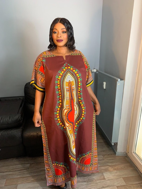 dashiki maxi dress Plus Size Sequin Maxi Dress Dashiki Long Prom Ball Gown Caftan for Women  African