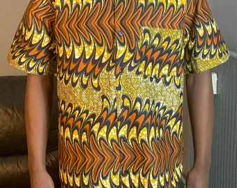 Afrikanische Wachshemden für Männer Ankara Batik