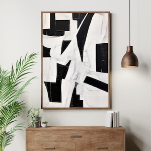 Wabi Sabi Wall Art, Abstract Wall Art, Black and White Abstract Art, Contemporary Art, Minimalist Wall Art, Printable Abstract Art