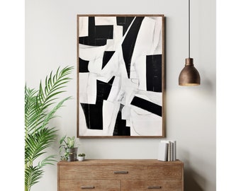 Wabi Sabi Wall Art, Abstract Wall Art, Black and White Abstract Art, Contemporary Art, Minimalist Wall Art, Printable Abstract Art