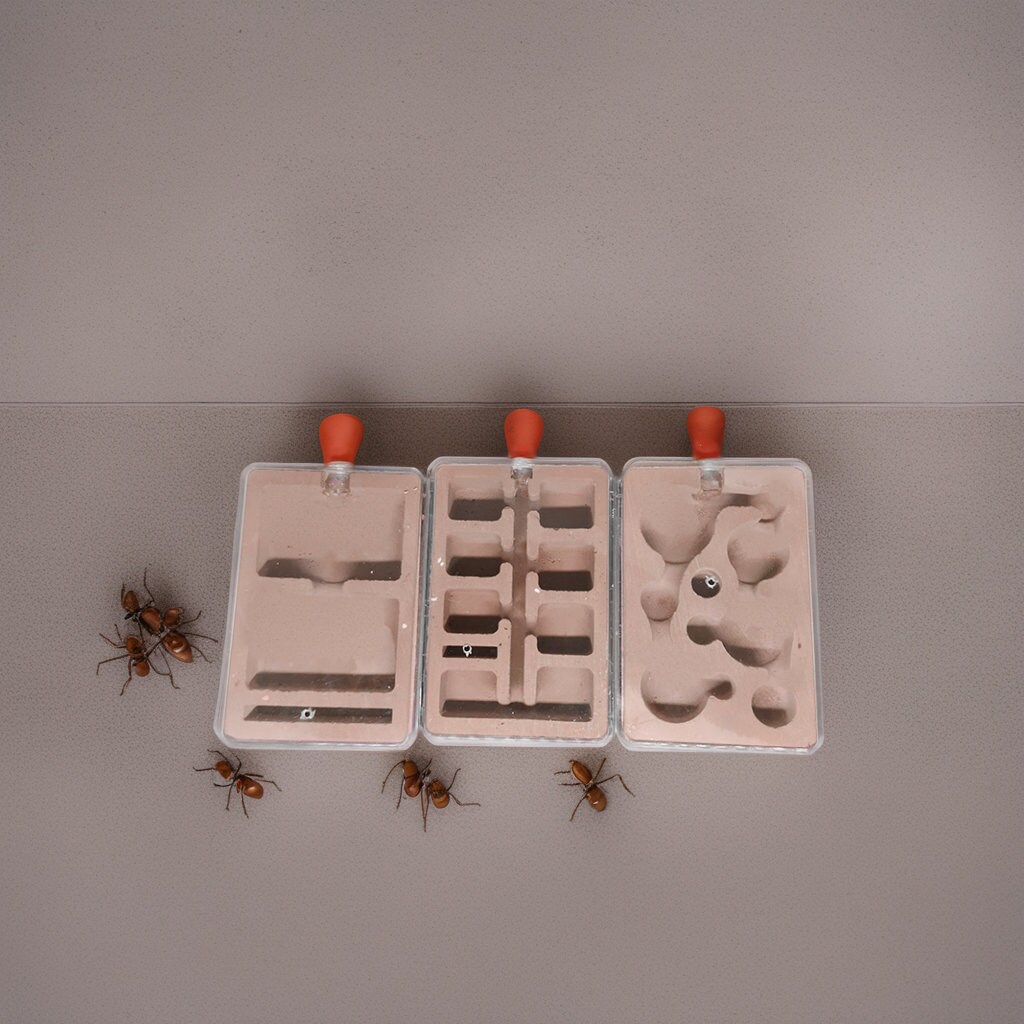 Plaster Insect Kit Handmade Mini Plaster Ant Nest - Red Concrete Nest, Ant Farm, Insect ...