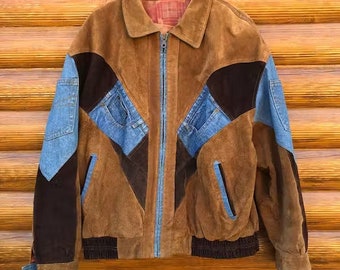 Vintage Jacket leather jeans