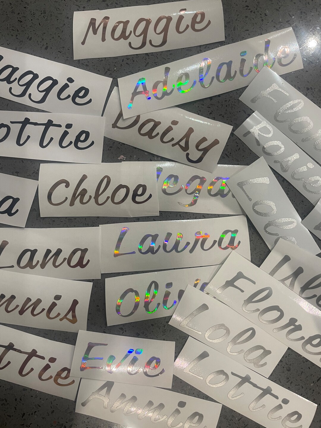 3 X Vinyl Name Labels / Sticker / Decal Water Bottles Hen Etsy
