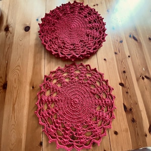 Underplate - Supla - Red Color Handmade - 6 pcs