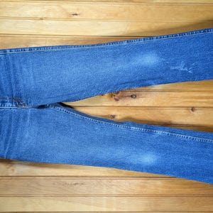 Size 26 Vintage early 90&#39;s Levi&#39;s 517 STRETCH Jeans/ BOOTCUT/ Orange Tab/ BEST Fit/ 1990s Tight Levi&#39;s/ 28x32.75