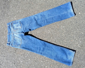 80s Levi's 519 Jeans: Slim Fit, Straight Leg, Orange Tab, TAGGED 31x32, ACTUAL 29.5x28"
