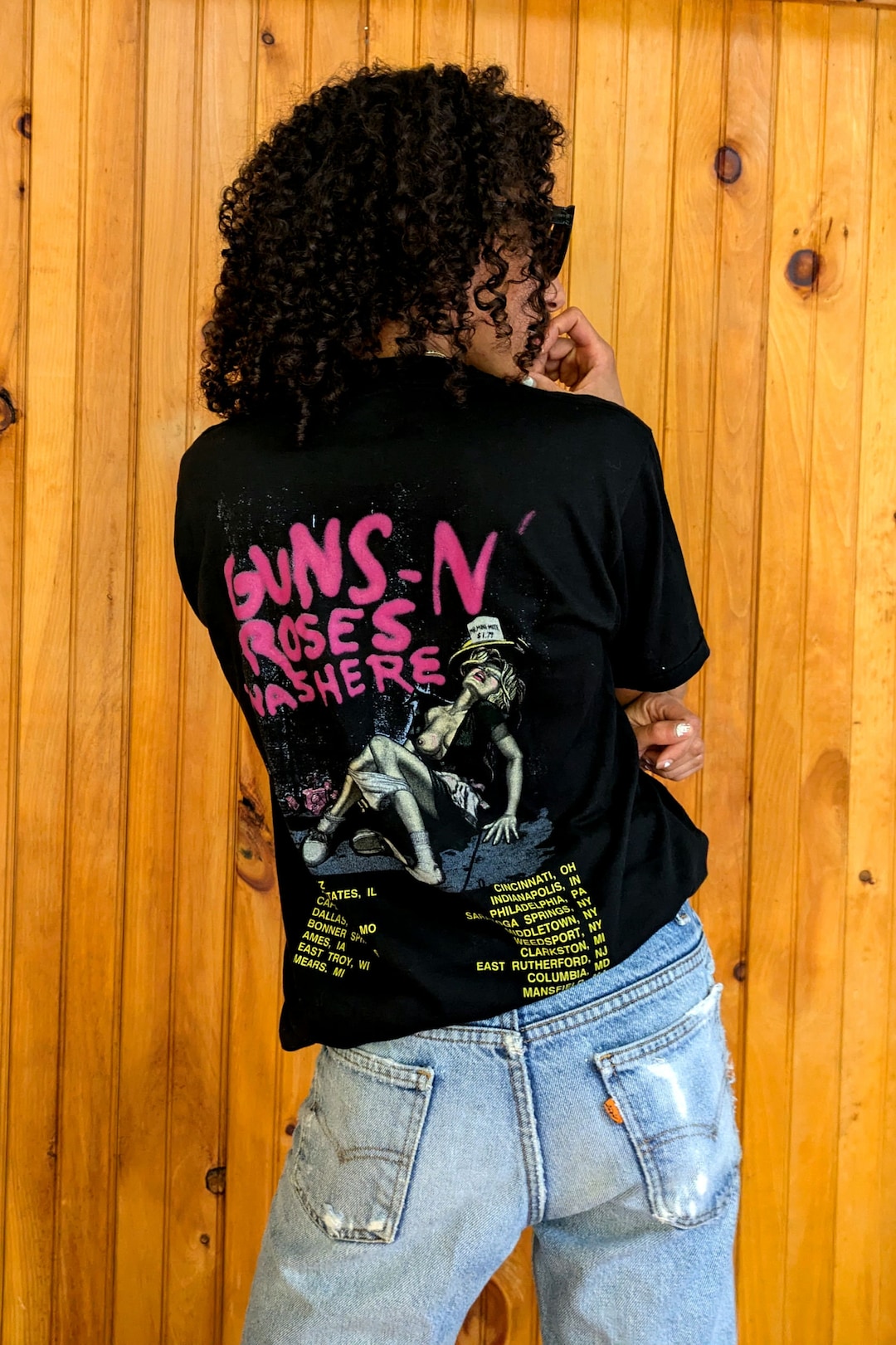 Vintage 1987 BANNED Guns N Roses Appetite for Destruction Tour