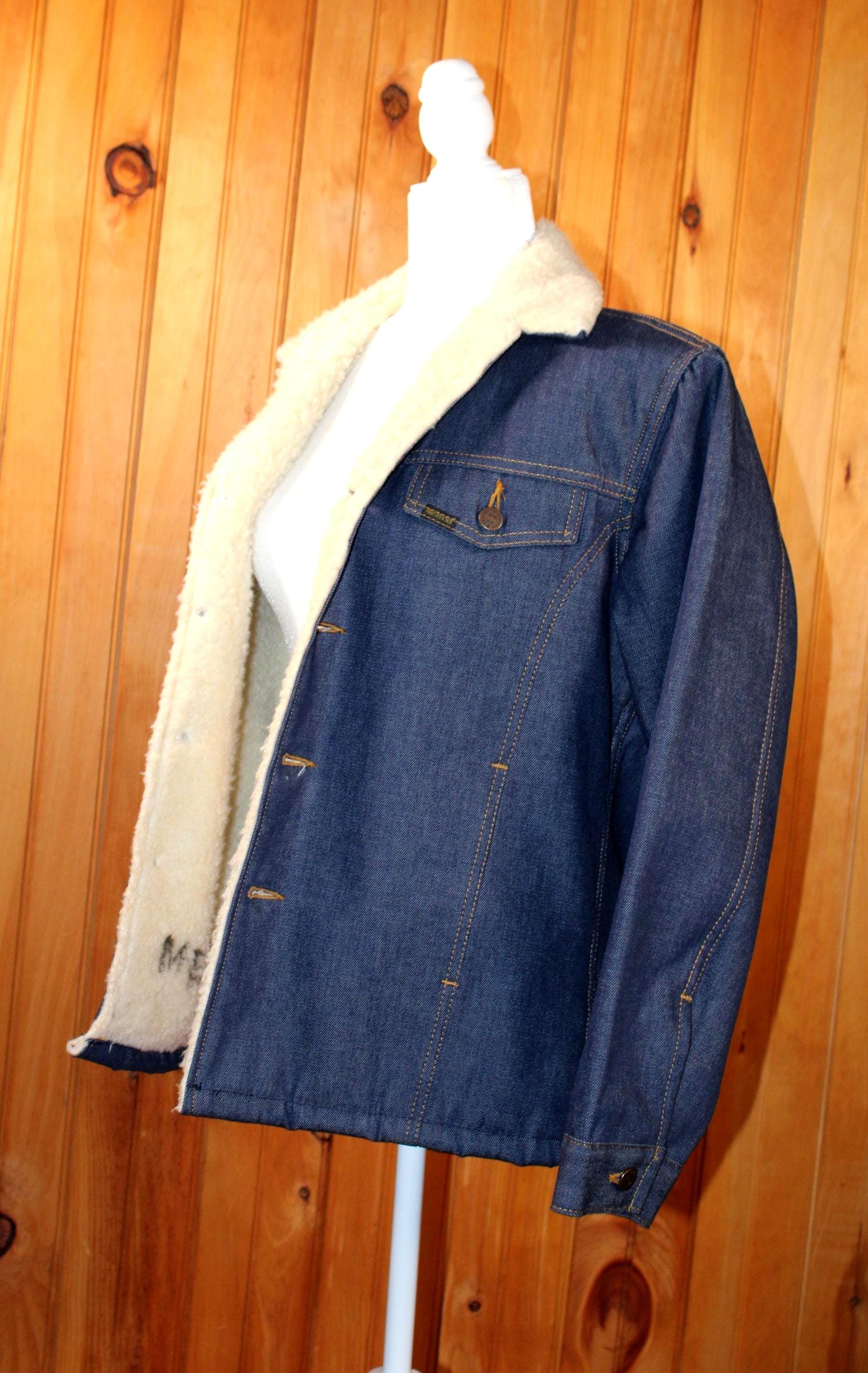 ヴィンテージ 70年代 SEARS & Roeboks シェルパ裏地デニムジャケット 