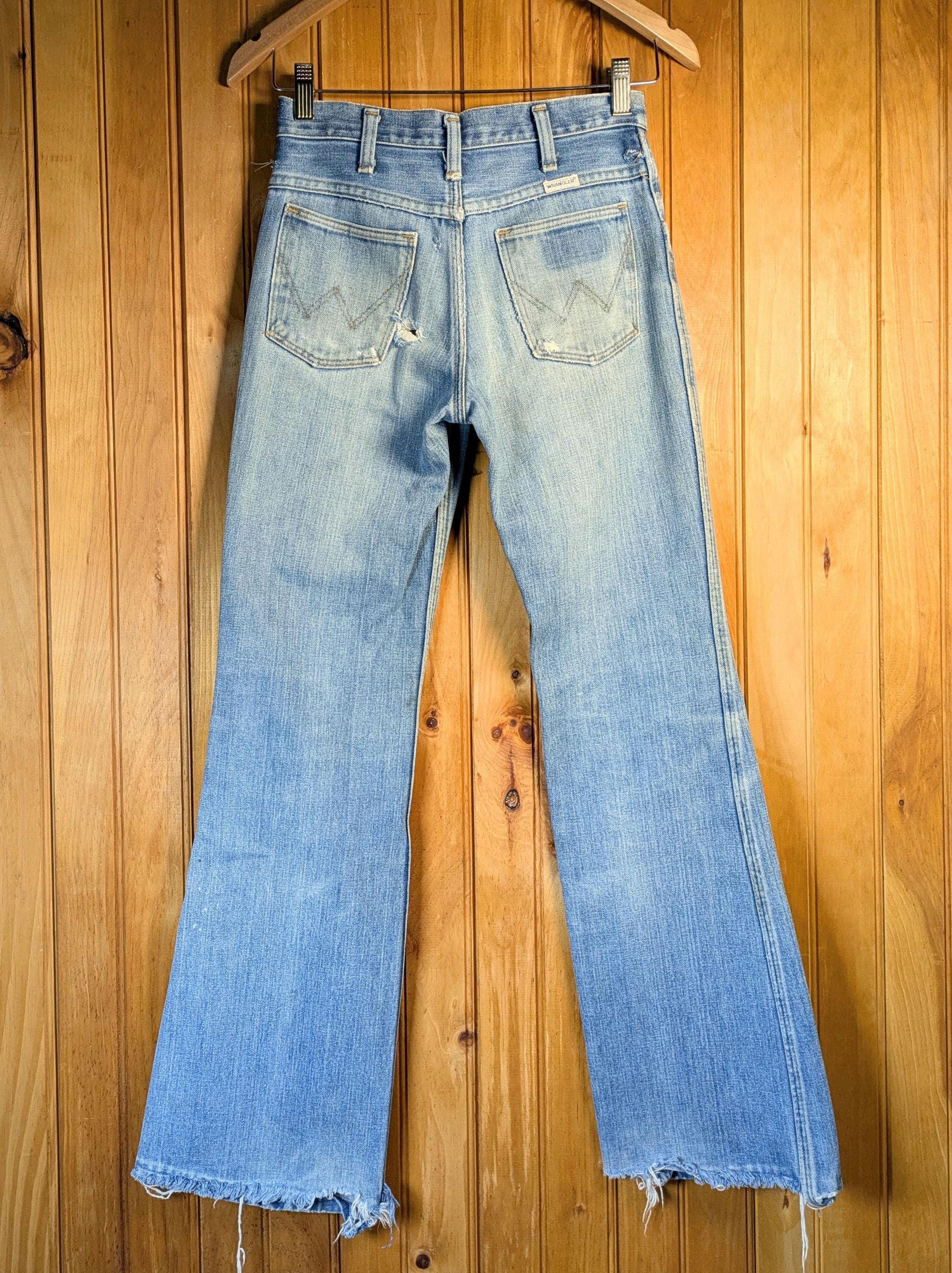 日本最大の Vintage 24 Size 70's Fit Slim FLARED BEST Jeans/ Wrangler パンツ