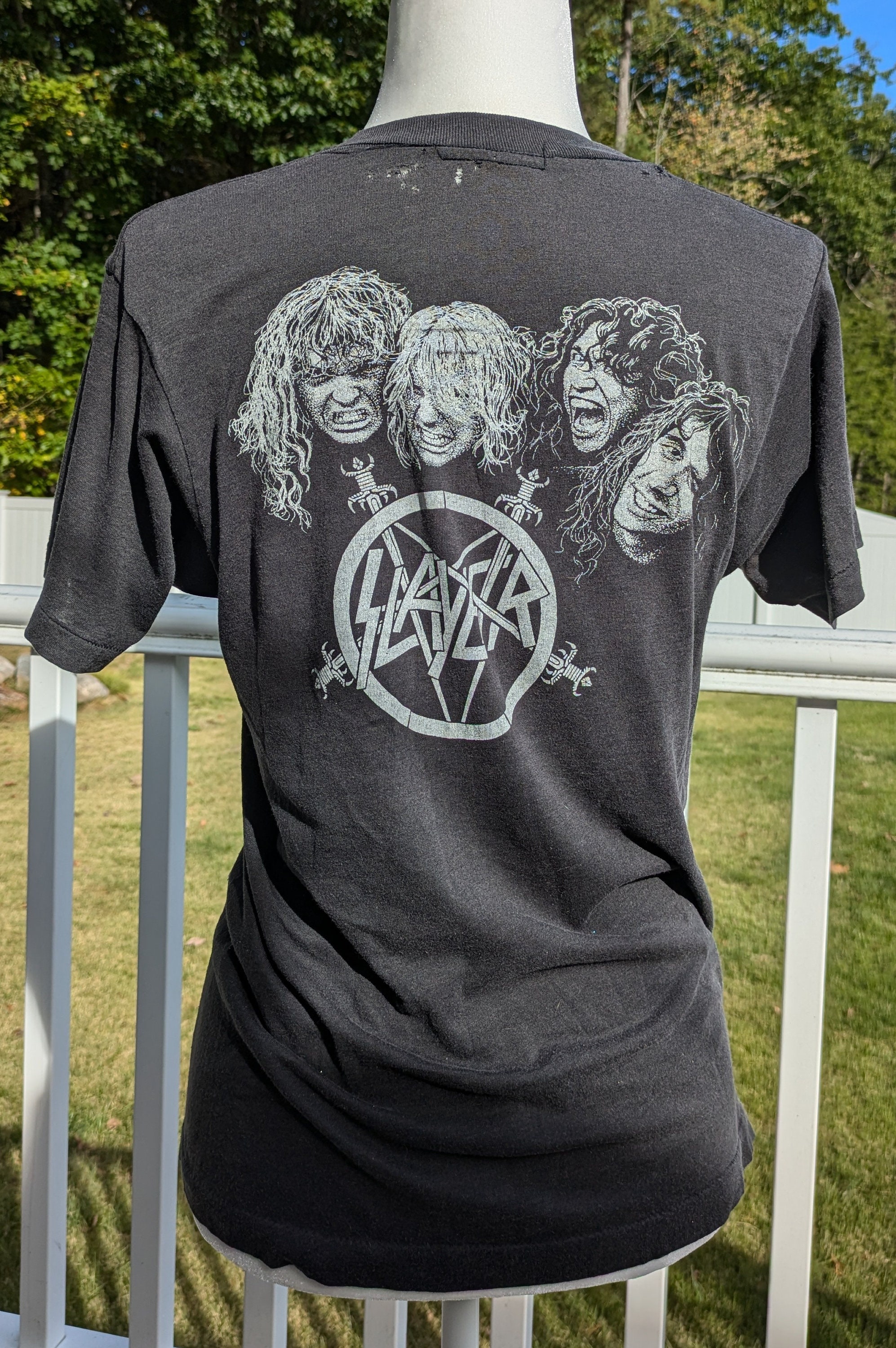 RARE Vintage 80's Slayer Reign in Blood T-shirt/ Single Stitch