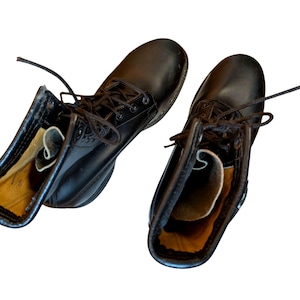 C. 1978 Vintage -addison Shoe Co.- US Military Spec Black