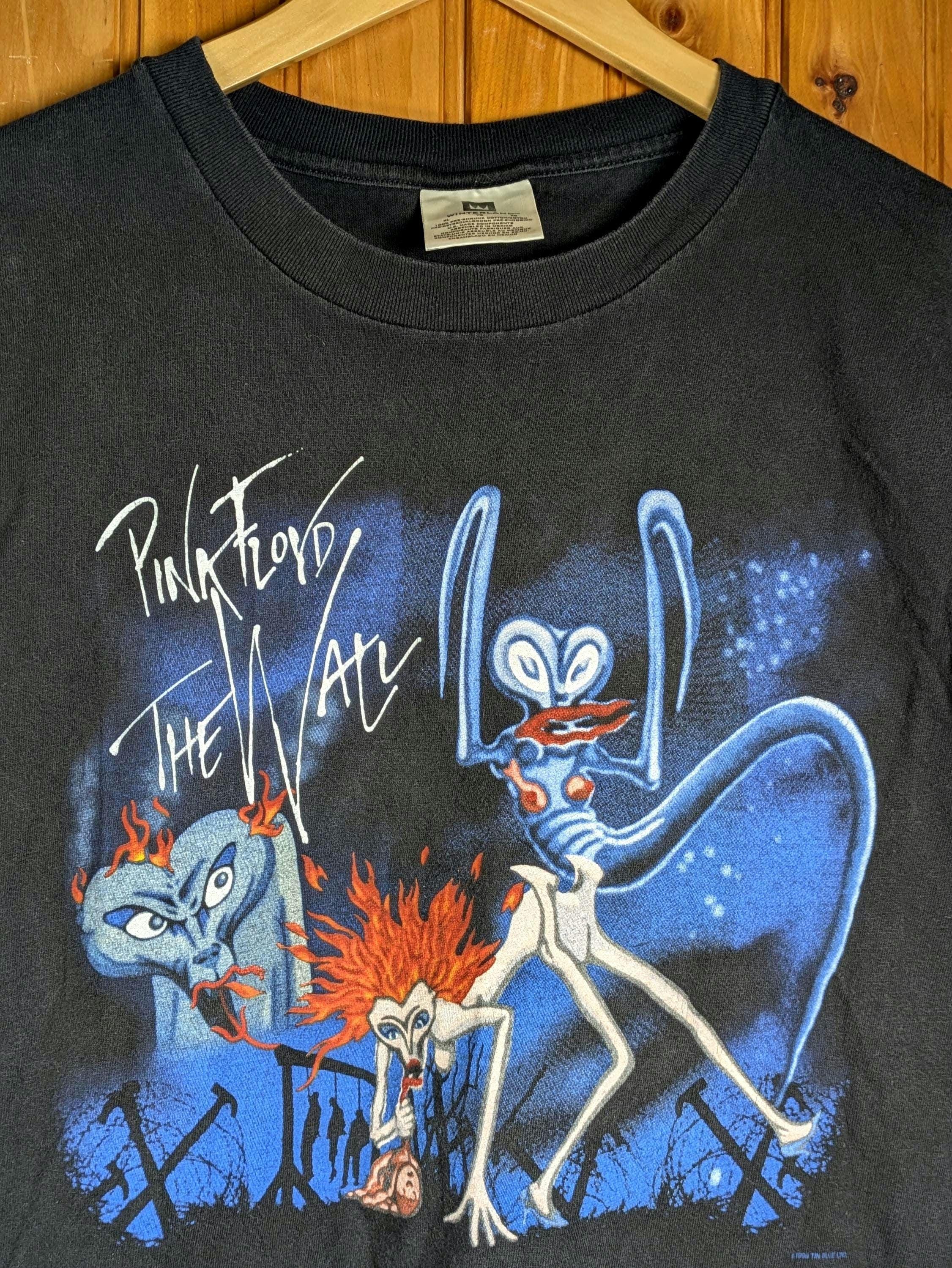 Rare 90s Pink Floyd THE WALL T-shirt/ Winterland Tin Blue Ltd 