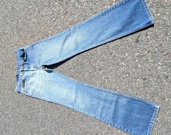 Size 28x27 Vintage Levi's 517 Bootcut Flare Jeans Lightwash Denim