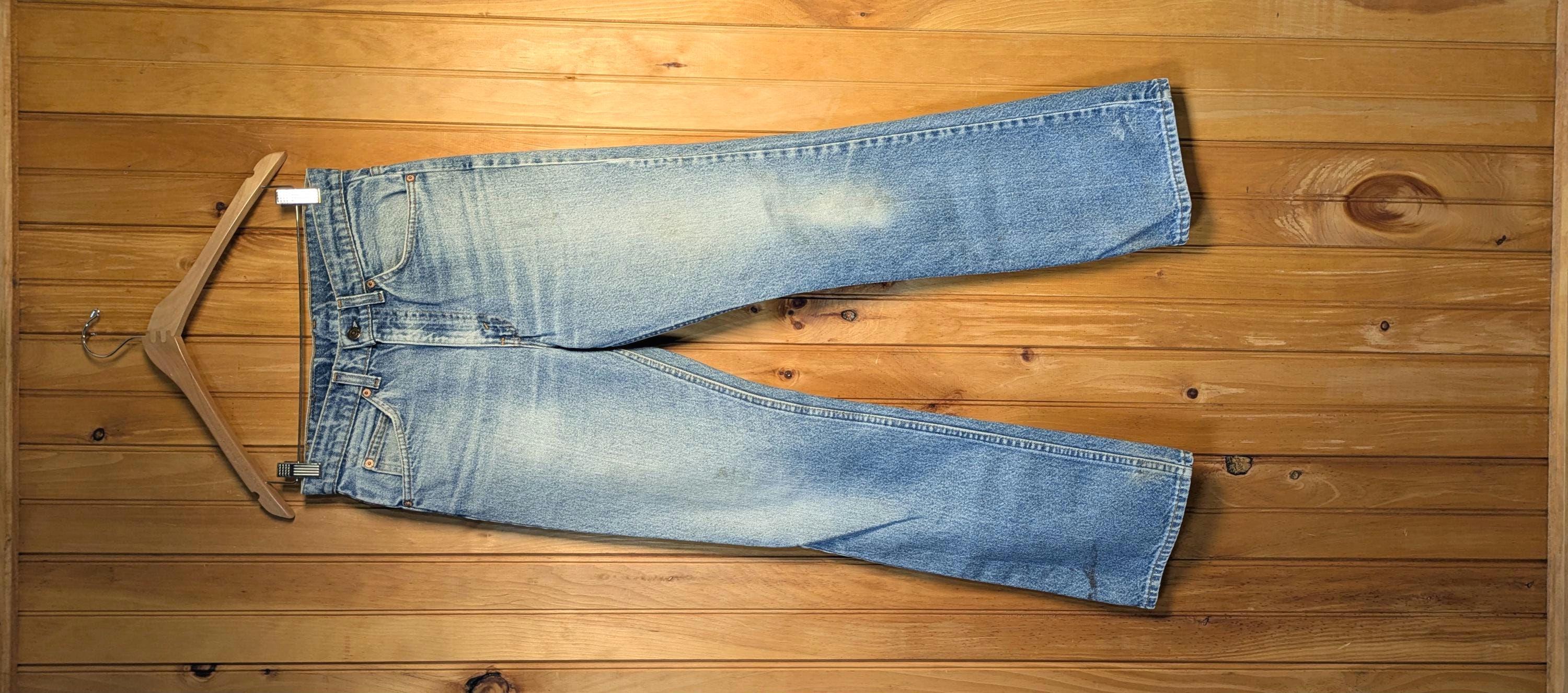Size 26/27 Vintage Early 90's Levi's 517 Jeans/ GORGEOUS BEST FADE & Slim Fit/ Bootcut Flare/ 1990's Levi's Orange Tab/ 29.5x30.5"