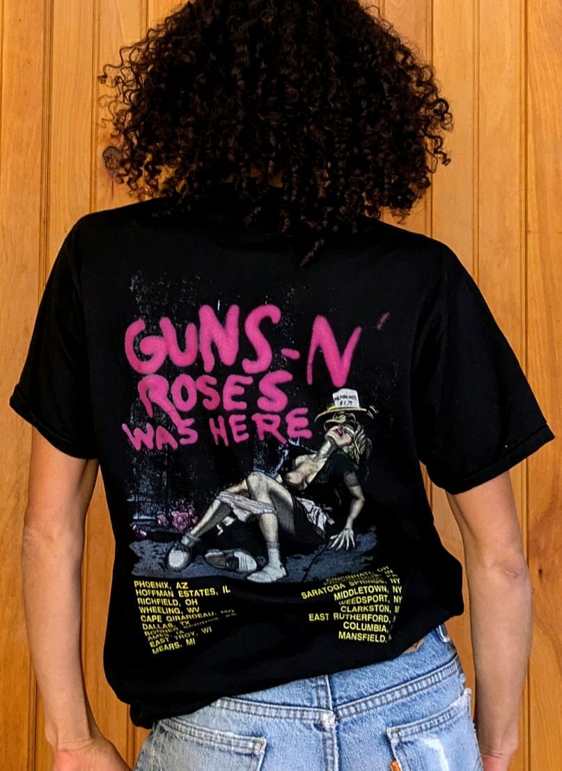 Vintage 1987 BANNED Guns N Roses Appetite for Destruction Tour