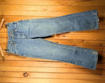 Size 24/25 Vintage 70's Wrangler 945-Slim Fit BOOTCUT FLARE/ Jeans Made In USA: Actual -26x29.75"