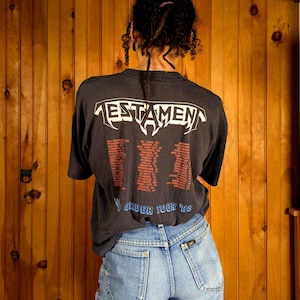 ヴィンテージ 80's TESTAMENT Tシャツ/The NEW ORDER Tour '88