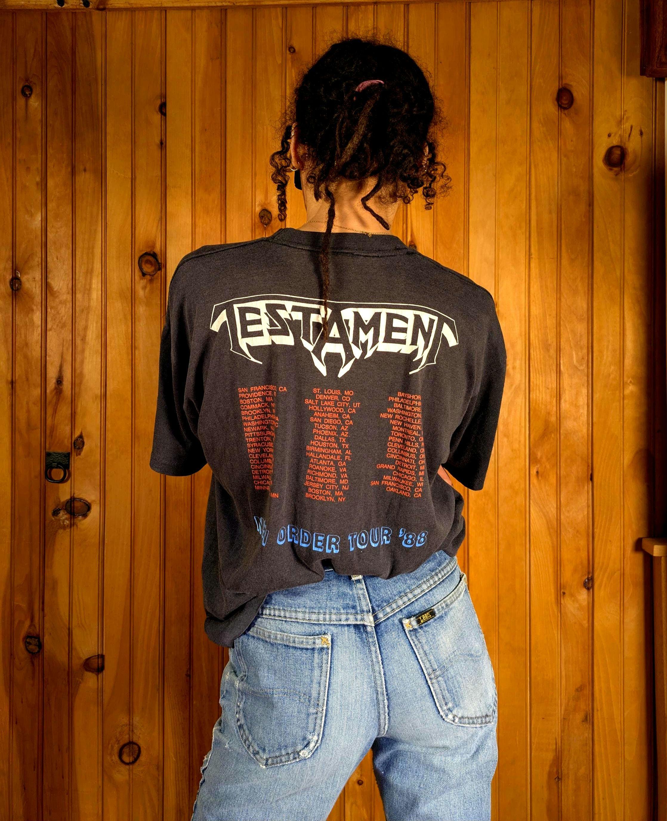 ヴィンテージ 80's TESTAMENT Tシャツ/The NEW ORDER Tour '88