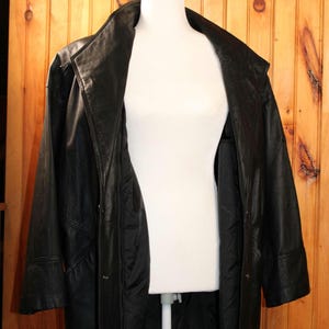Vintage Leather Puffy Sleeve Jacket - Etsy