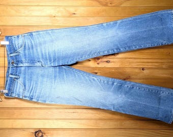 70s Vintage Wrangler Jeans: Size 26/27 Men's Slim Fit- Faded Denim - USA Made 29x30.75"