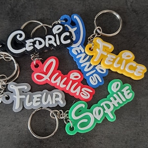 Disney Themed Name Keychain (Personalized)