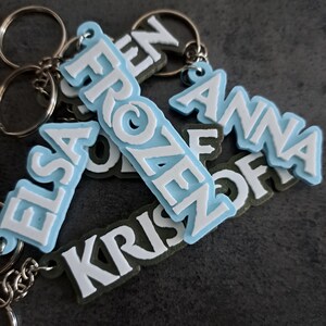 Frozen Theme Name Keychain (Personalized)