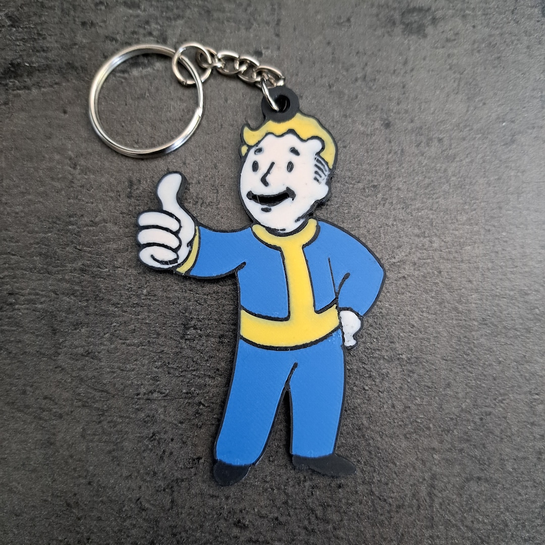 Vault Boy - Fallout Keychain - Etsy