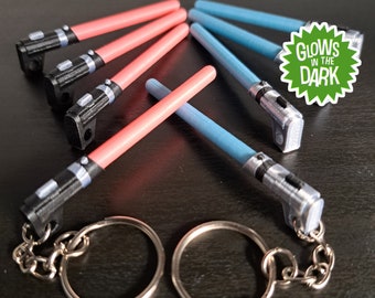 Llavero de sable de luz Jedi y Sith