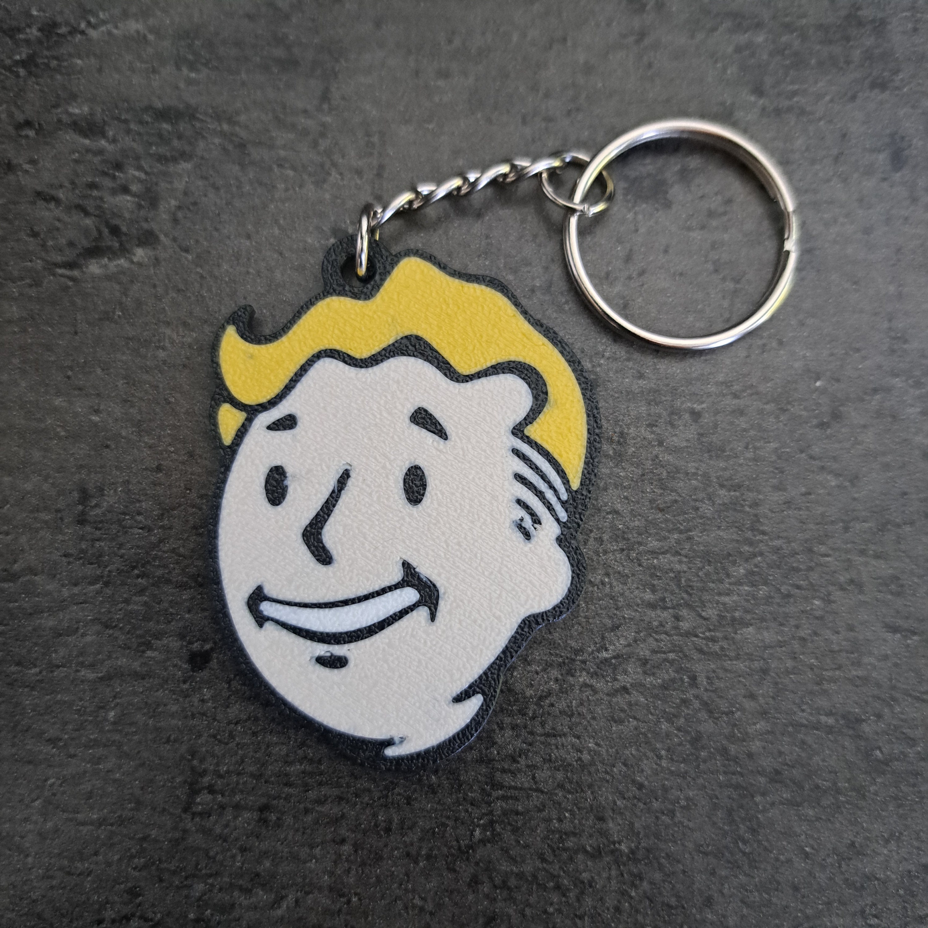 Vault Boy Head - Fallout Keychain - Etsy