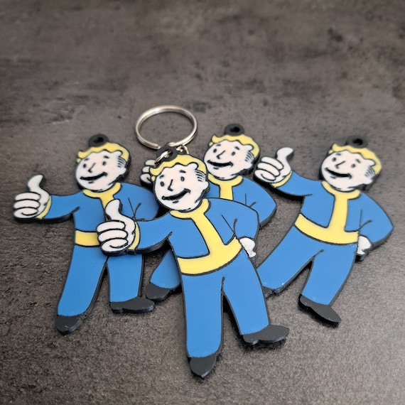 Vault Boy - Fallout Keychain - Etsy