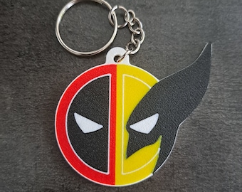 Llavero de Deadpool contra Wolverine