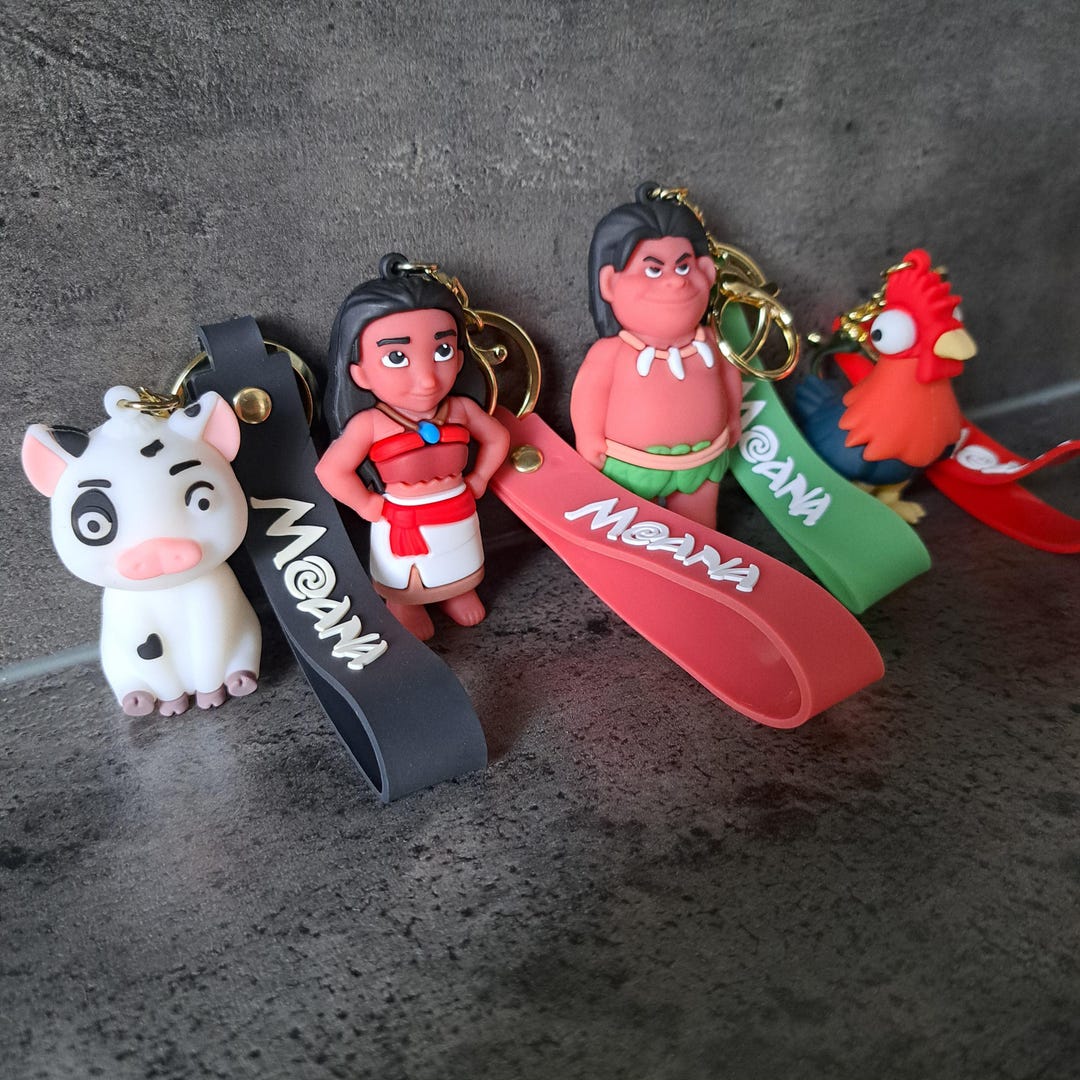 Moana Silicone Figure Keychain - Etsy