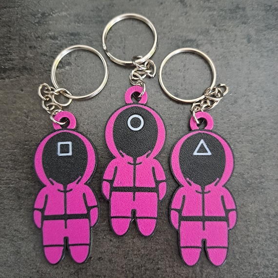 イカゲーム　SQUID GAME x KAKAO FRIENDS キーホルダー SQUID GAME X KAKAO FRIENDS Official MD Moving Keyring – Dear