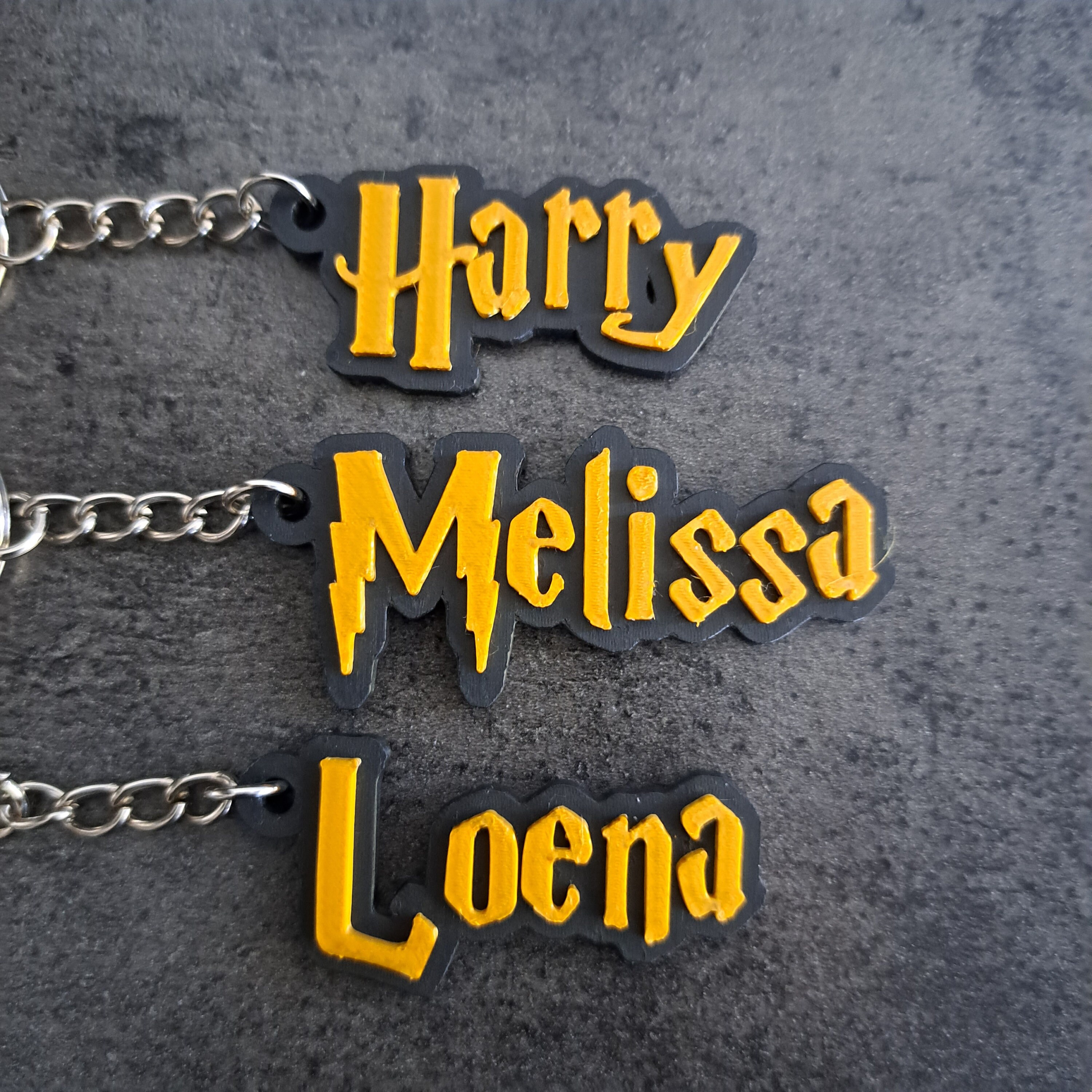 Harry Potter Themed Name Keychain (personalized) - Etsy