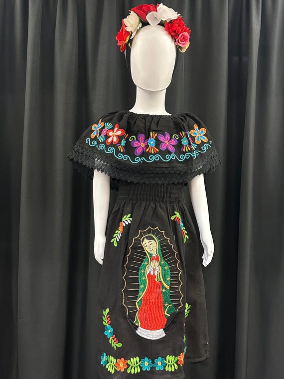 Dress Vestidos Bordados Para NiÃ±as Mexico Traje Típico Vestidos