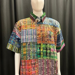 Men&#39;s Guatemalan Huipil Woven Shirt