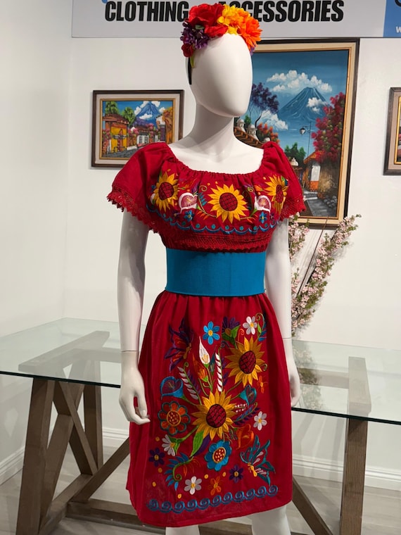 embroidered sunflower dress A-line Yellow Sunflower Wedding Dress Boho Off Shoulder Gown Floral Em SELINADRESS
