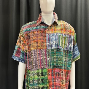 Men&#39;s Guatemalan Huipil Woven Shirt