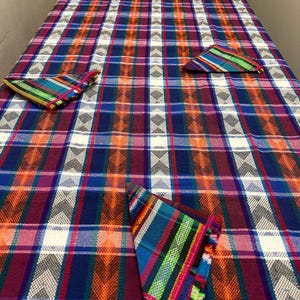 Guatemalan Woven Table Cover with Napkins