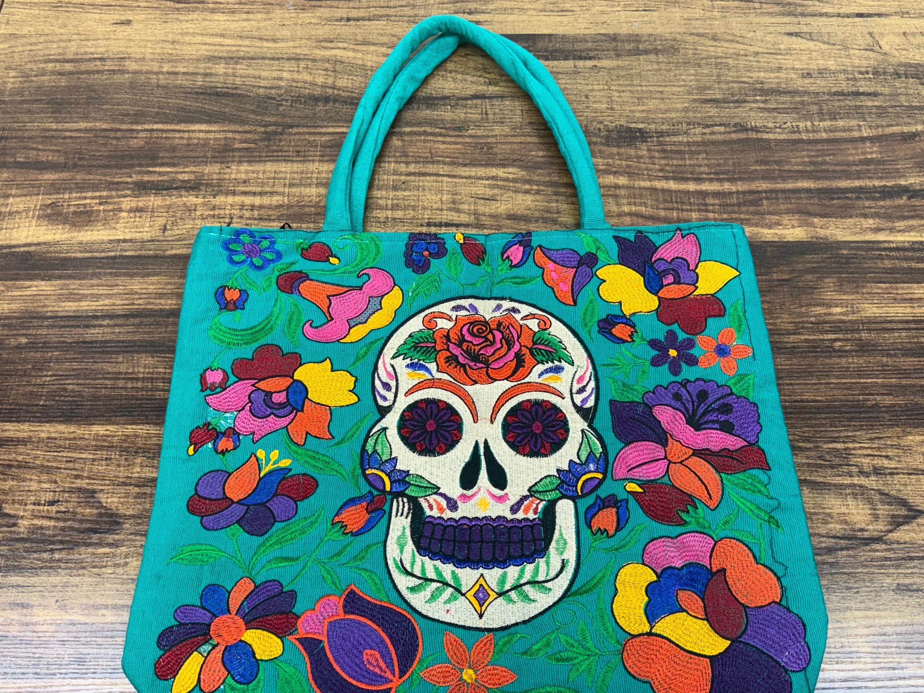 スカル刺繍メキシカンバッグ - Etsy 日本