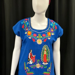 Mexikanisches besticktes Virgen de Guadalupe-Top für Mädchen